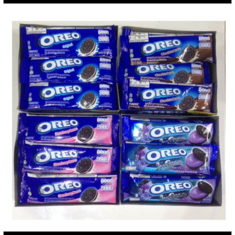 

Oreo biskuit per pak isi 12