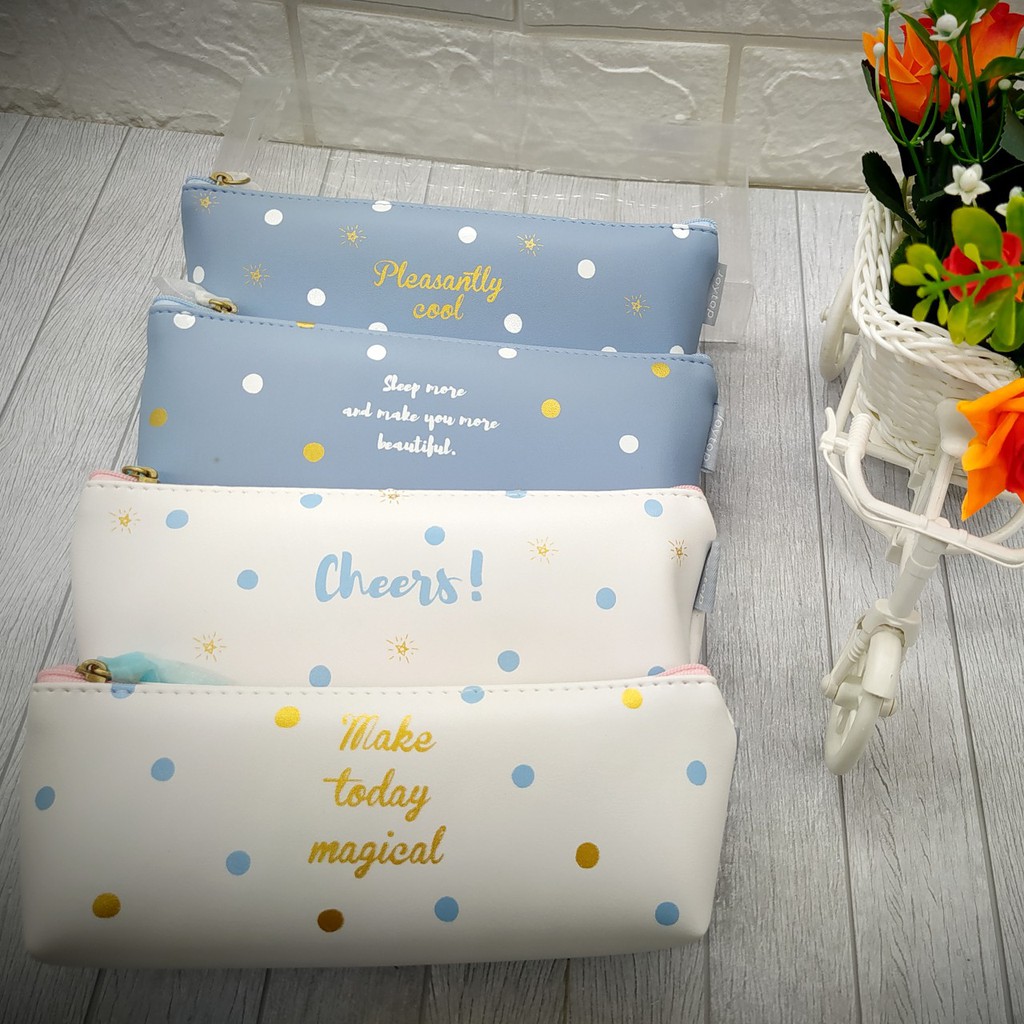

Tempat Pensil / Pencase Make Today Polkadot Grosir