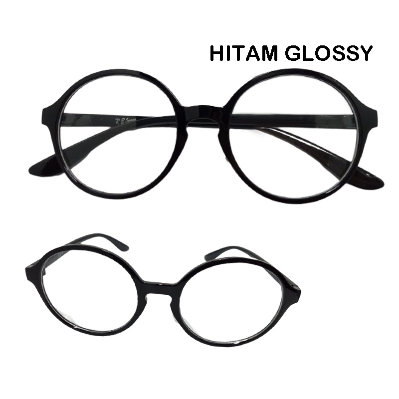 Kacamata Bulat Bundar Gaya Retro Classic Untuk Pria Wanita Kacamata Fashion Transparan Round Eyeglasses Unisex Kacamata Gaya Wanita Remaja Kacamata Normal Termurah