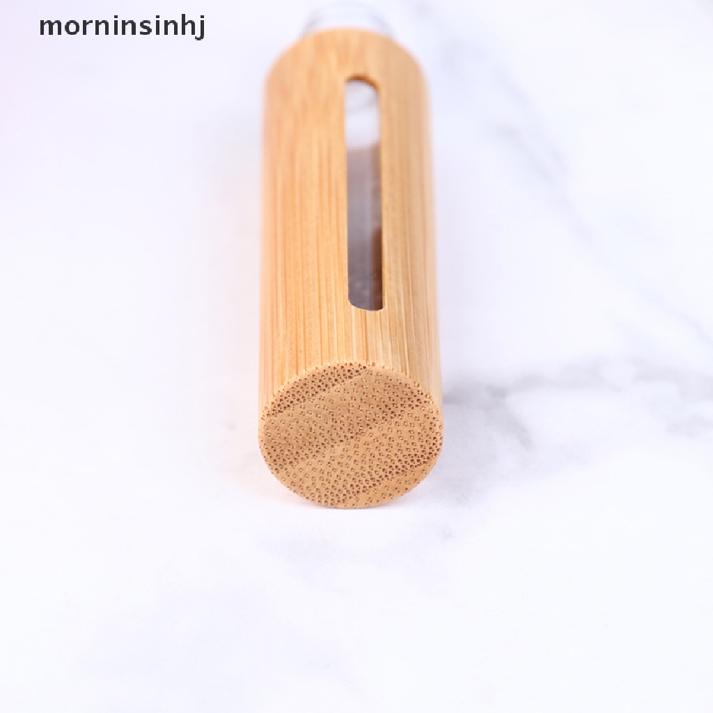 Mornin Botol Roller Kosong Isi Ulang 10ml Bahan Bambu Untuk Essential Oil