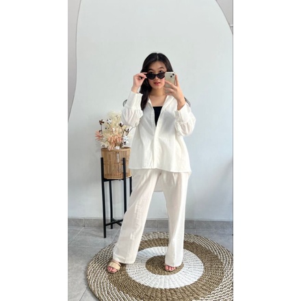 JESSLYN Kemeja Oversize | Kemeja lengan panjang | Kemeja jumbo | Oversize Shirt