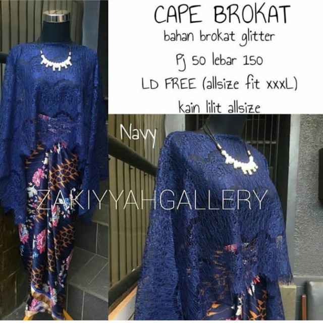 HARGA PROMO!!!!! KEBAYA CAPE BROKAT / KEBAYA BROKAT / KEBAYA BROKAT MODERN / KEBAYA KONDANGAN