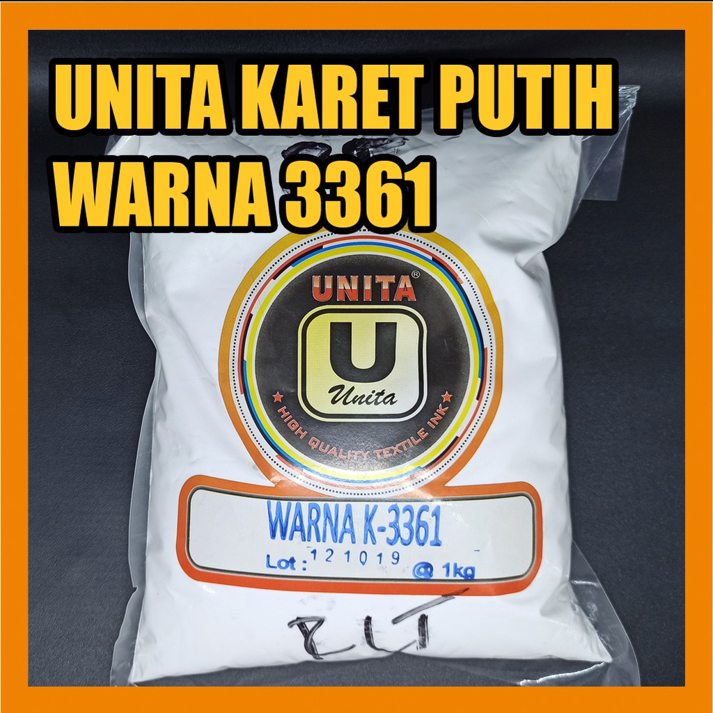 

Unita Tinta Pasta Sablon Kaos Rubber Warna 3361 Kemasan 1000g