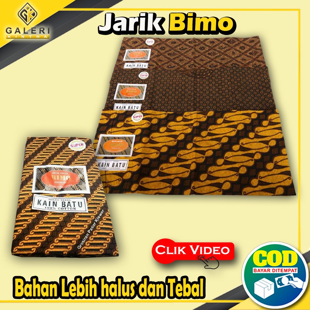 Kain Jarik Batik Bimo Jarit Katun Halus Panjang Tebal Sogan Lawasan Solo Pekalongan