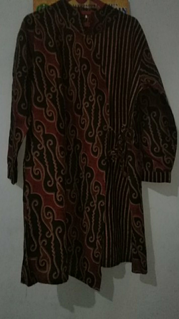 Ramabatik - (cod) Tunik Batik Wanita Lawasan Coklat Kekinian M Sampai Jumbo