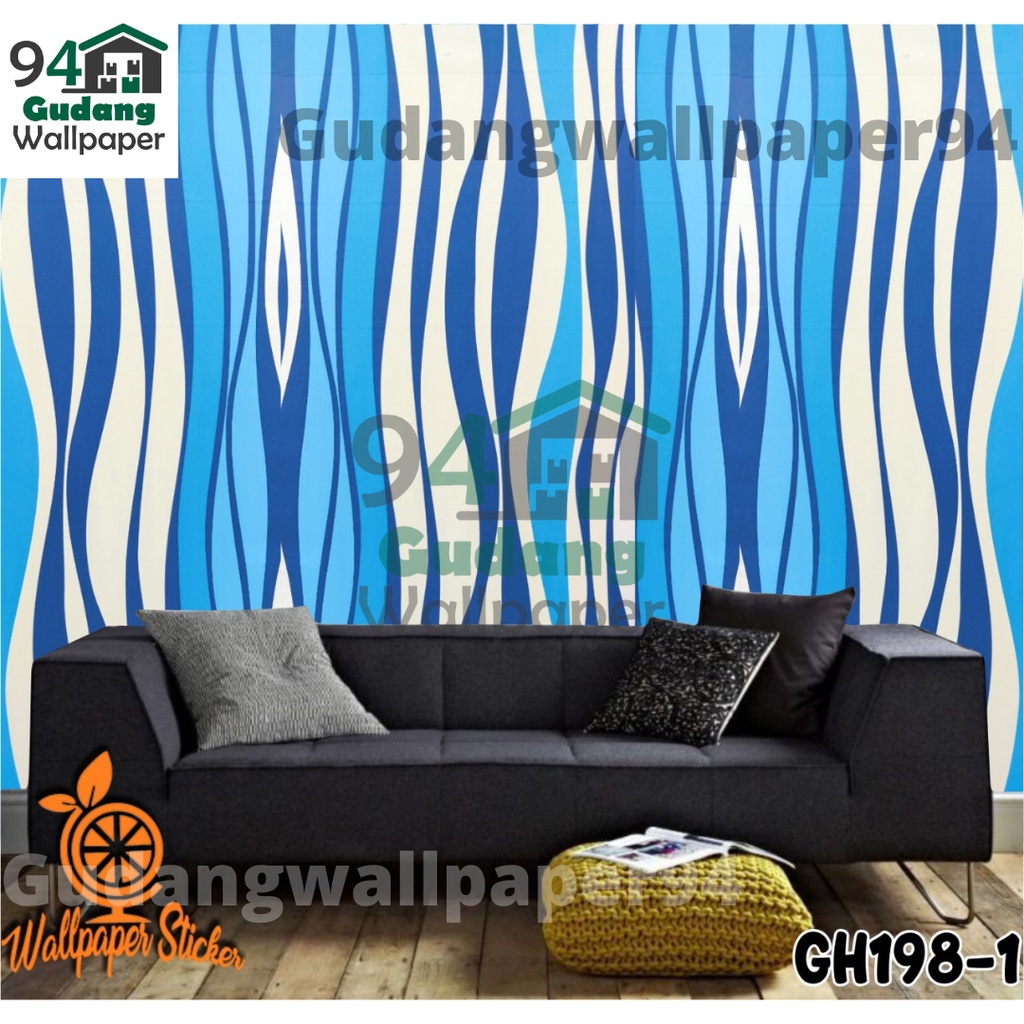 (COD) Wallpaper Stiker Dinding / Walpaper dinding Kamar Tidur Wallpaper Motif Zebra Simetris Bahan PVC Premium (SUDAH ADA LEM)