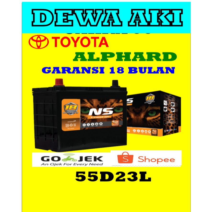 NS Cheetah 55D23L Aki Mobil
