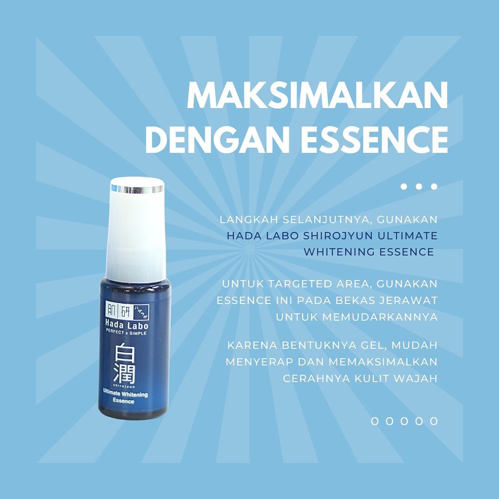 HADA LABO Shirojyun Ultimate Whitening Series (Lotion / Milk/ Face Wash / Cream)