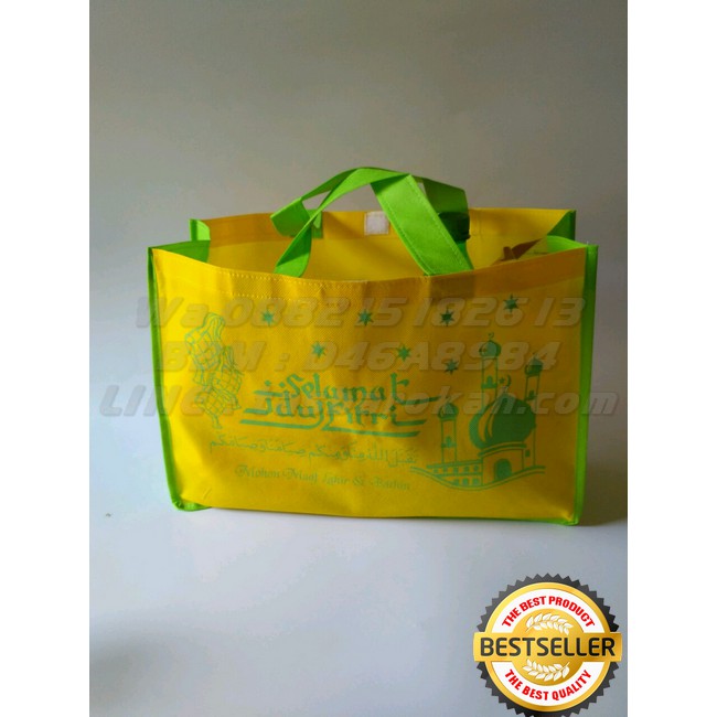 

Tas Bingkisan Lebaran Idul Fitri KUNING Ready Stock Uk.P 40cm L 14cm T 28