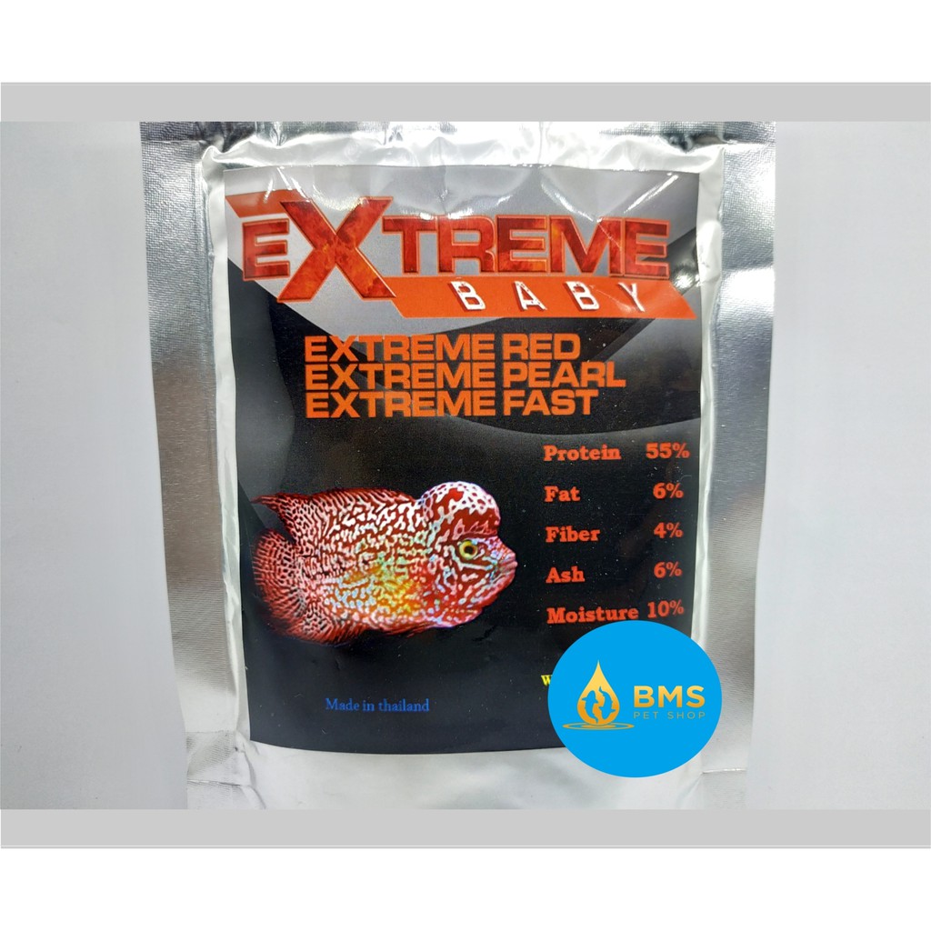 Extreme Red Baby Pelet Untuk Warna Flowerhorn Baby Ikan Louhan AA00502