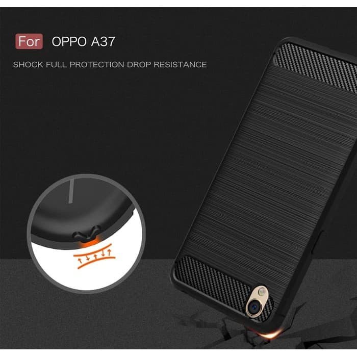 OPPO A33 NEO 7/A37 NEO 9/A39/A57/A1K/A3S/A83/A71 CASE SOFTCASE BLACK CARBON