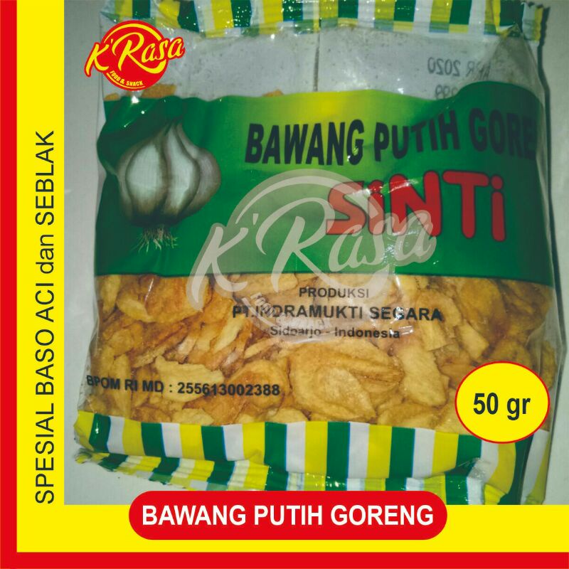 

Bawang putih goreng sinti melezatkan semua masakan