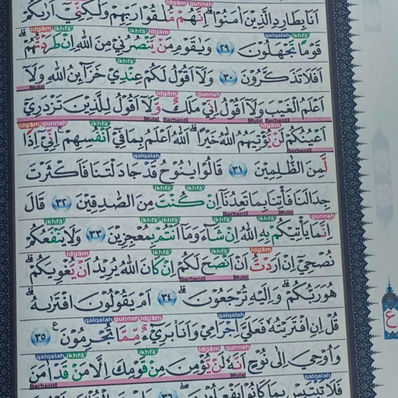 AL-QUR'AN AL-AMIN WAQAF IBTIDA TAJWID WARNA LATIN A4