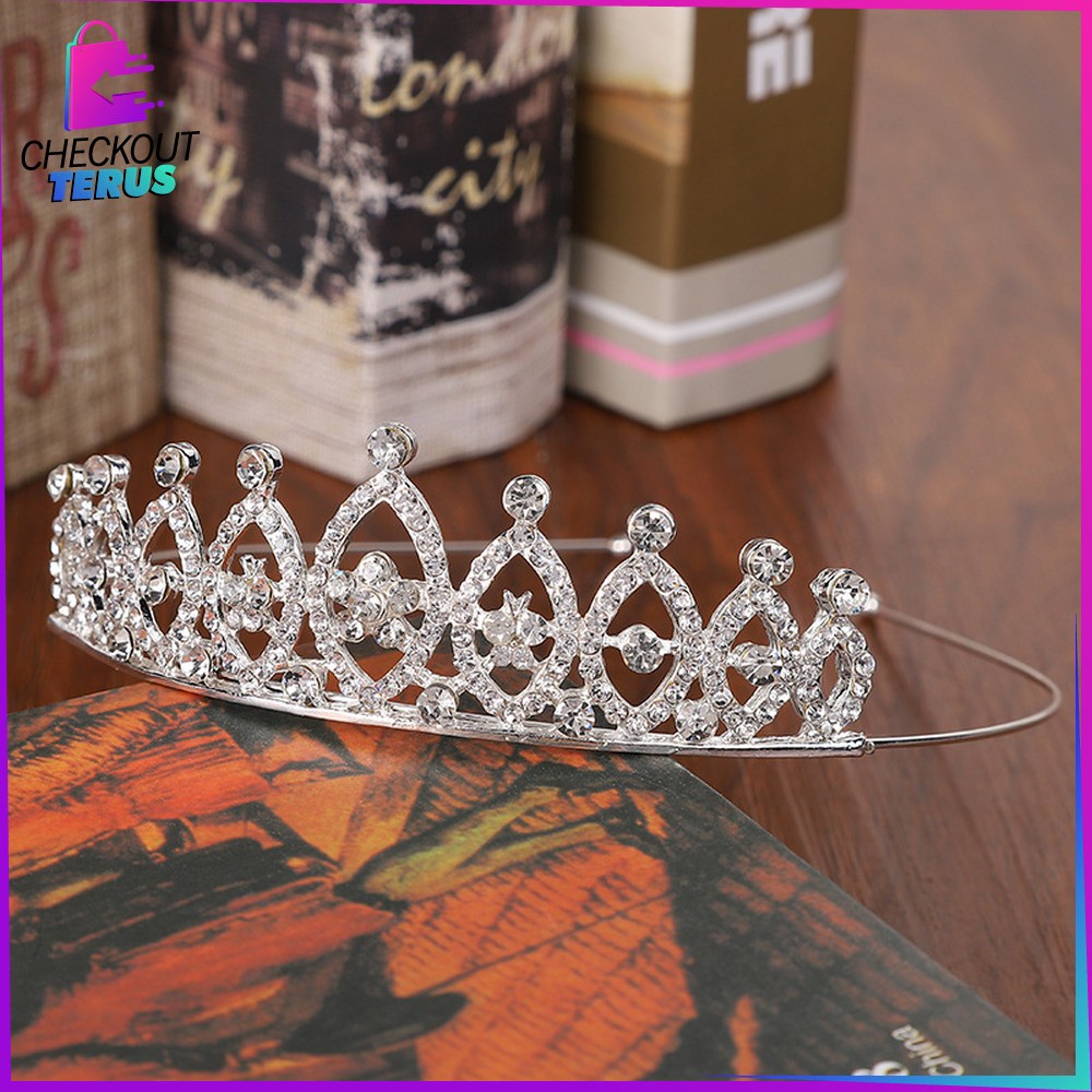 CT K81 Mahkota Wanita Korea Fashion Bando Princess Mahkota Anak Perempuan Bando Mahkota Anak Mahkota Ulang Tahun