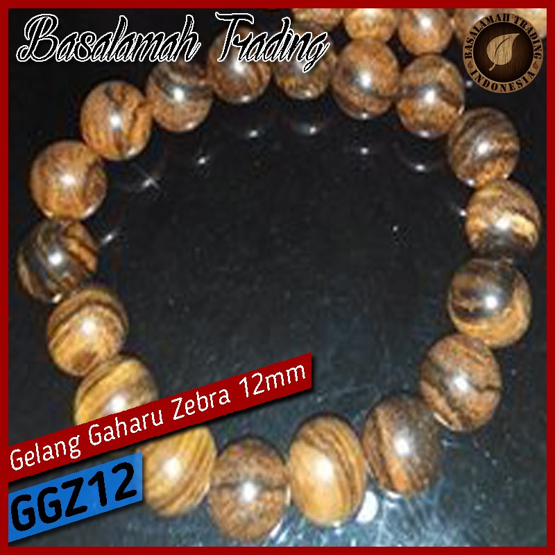 Gelang Gaharu Zebra 12mm
