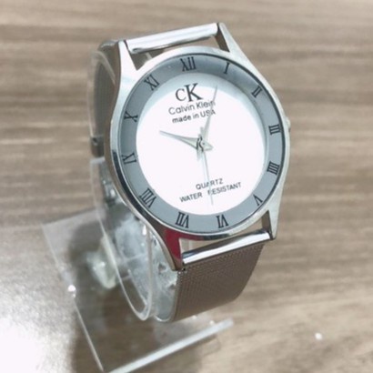 JAM TANGAN COUPLE CK PASIR JAM TANGAN WANITA TERBARU RANTAI PASIR STAINLESS