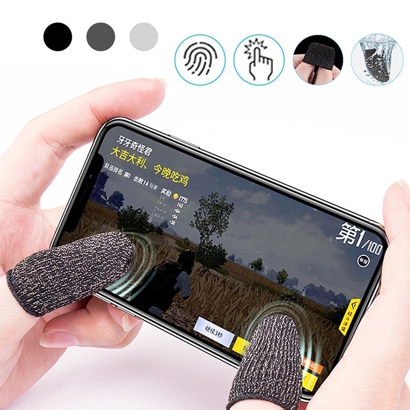 2pc /Pasang Universal Non-slip Sweat-proof Sarang Lebah Profesional Layar Sentuh Jempol Jari Lengan Untuk Ponsel Game Gaming Sarung Tangan