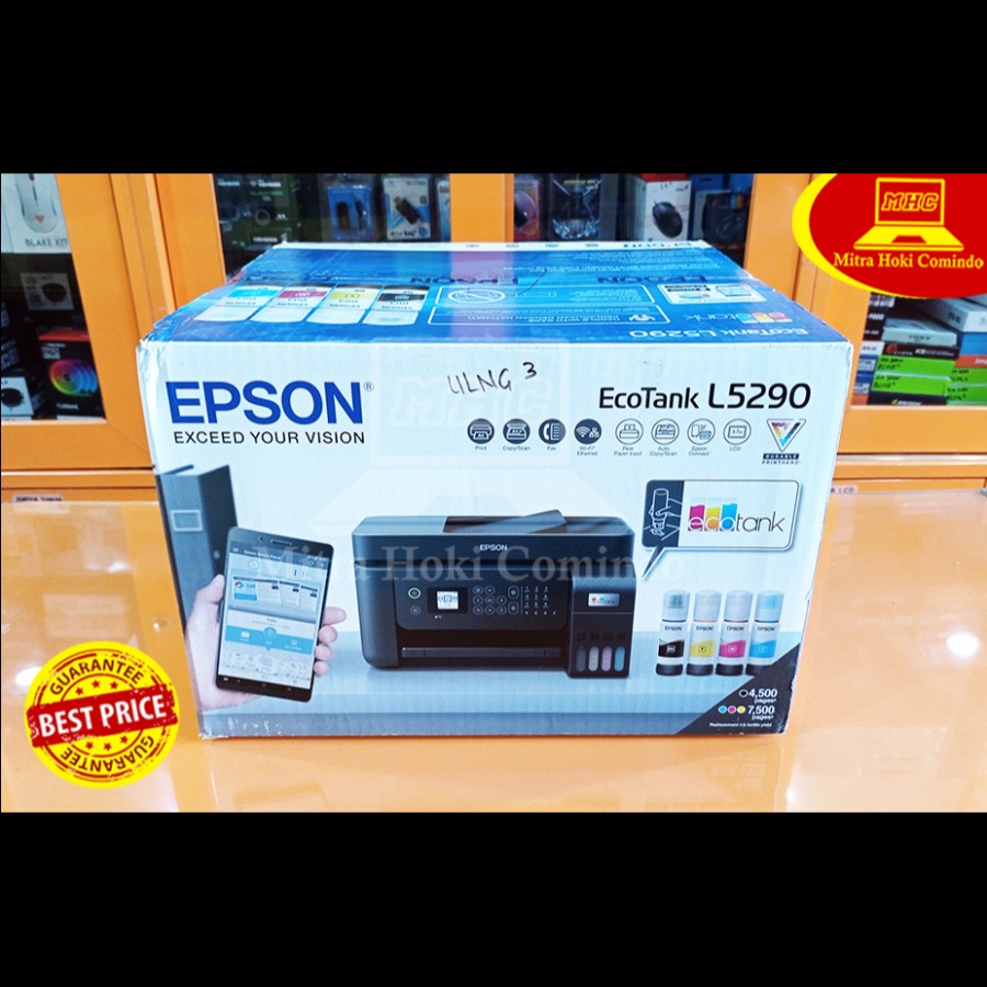 Printer Epson L5290 Print Scan Copy Wifi ADF F4 (Pengganti L5190)