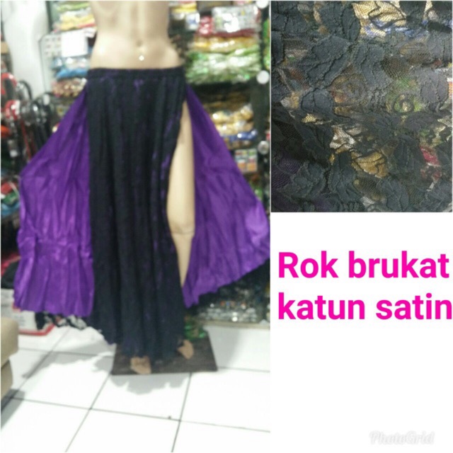 Belly dance rok brukat lace skirt kostum tari dance senam fitness zuma aerobik line dance