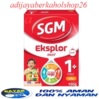 

SUSU SGM EKSPLOR AKTIF 1 PLUS 1+ 150 GR RASA VANILA dan MADU