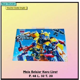 Meja Belajar Lipat Karakter anak Laki-laki Super Hero