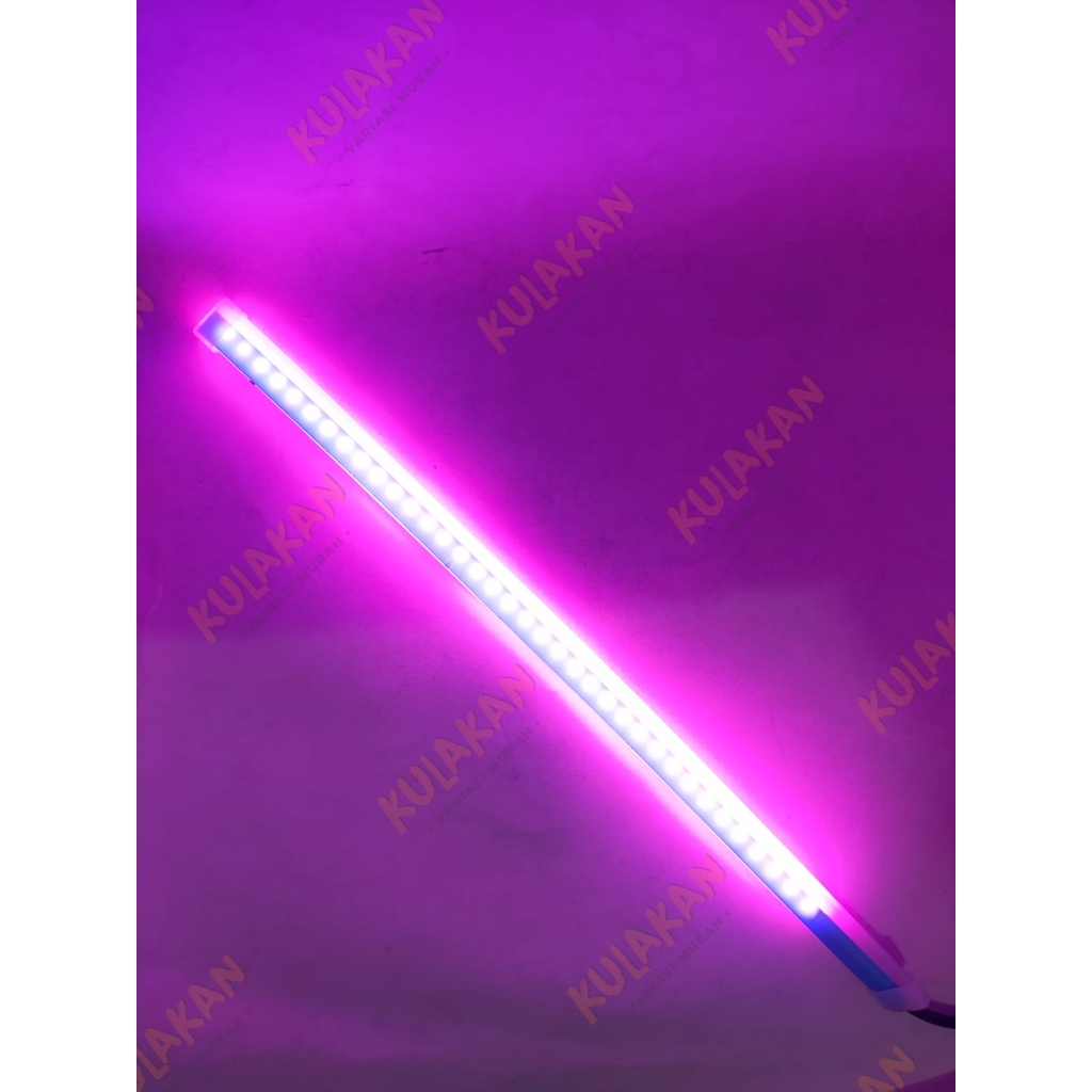 Lampu Led Alis Running 30cm Slim DRL Flexible 30cm Waterproof Termurah Sepasang 2pcs Motor Mobil Wellcome Light