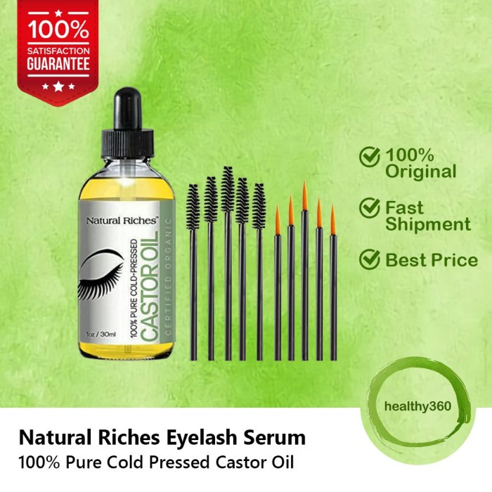 Jual Pure Organic Cold Pressed Castor Oil Eyelash Serum By Natural