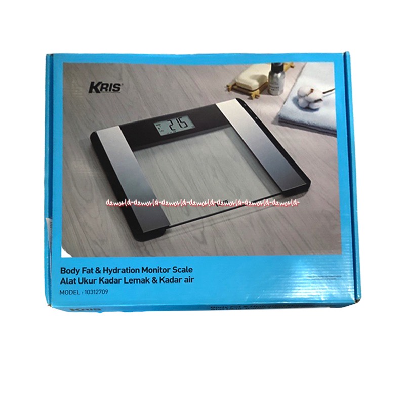 Kris Body Fat Hydration Monitor Scale Timbangan Badan Digital Alat Ukur Kadar Lemak Kadar Air Krisbow Bisa 180kg