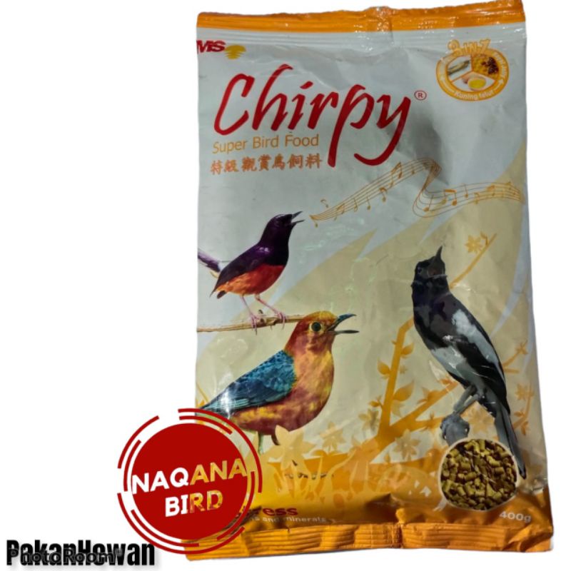 chirpy kuning pakan burung