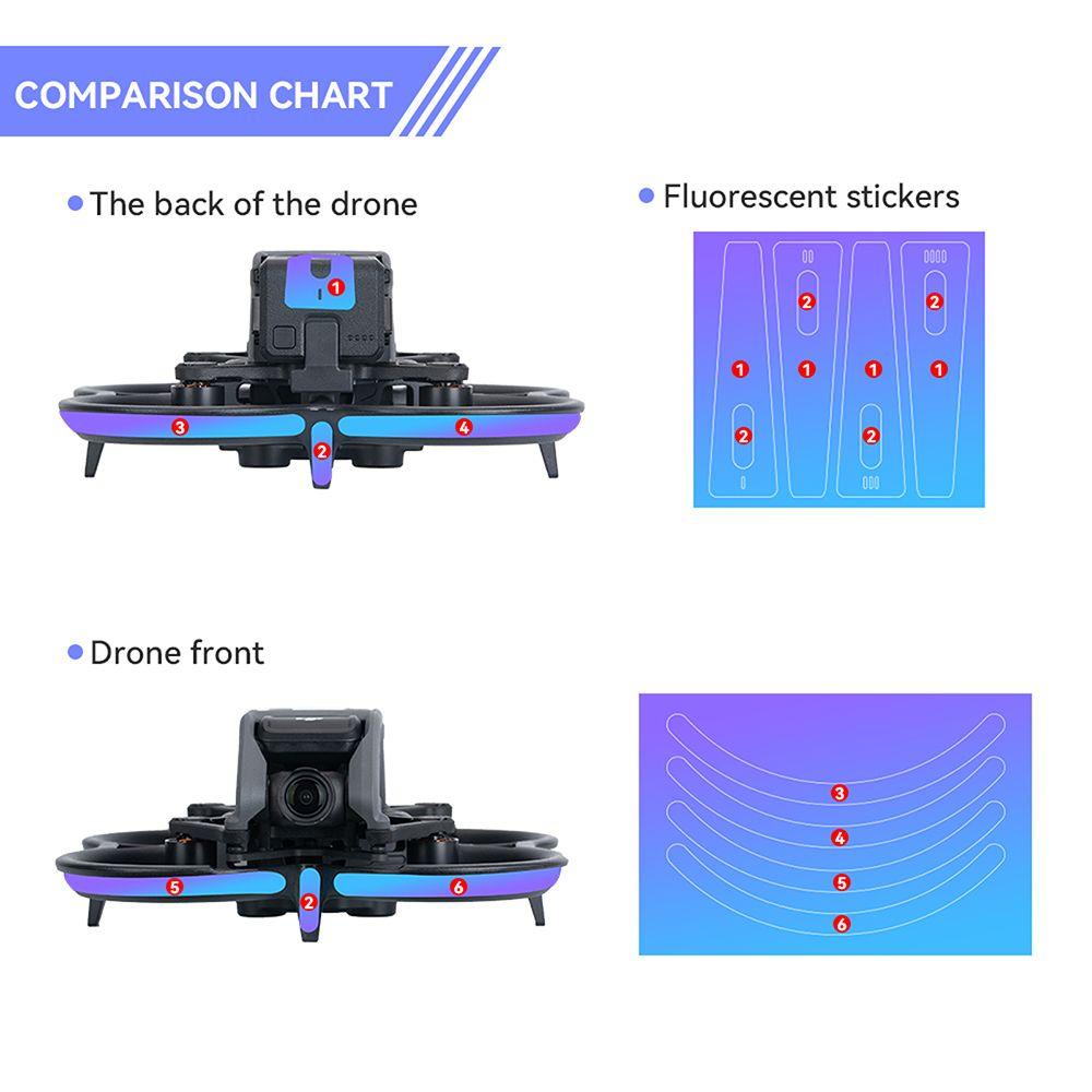 Preva Luminous Stiker Aksesoris Drone Film Hias