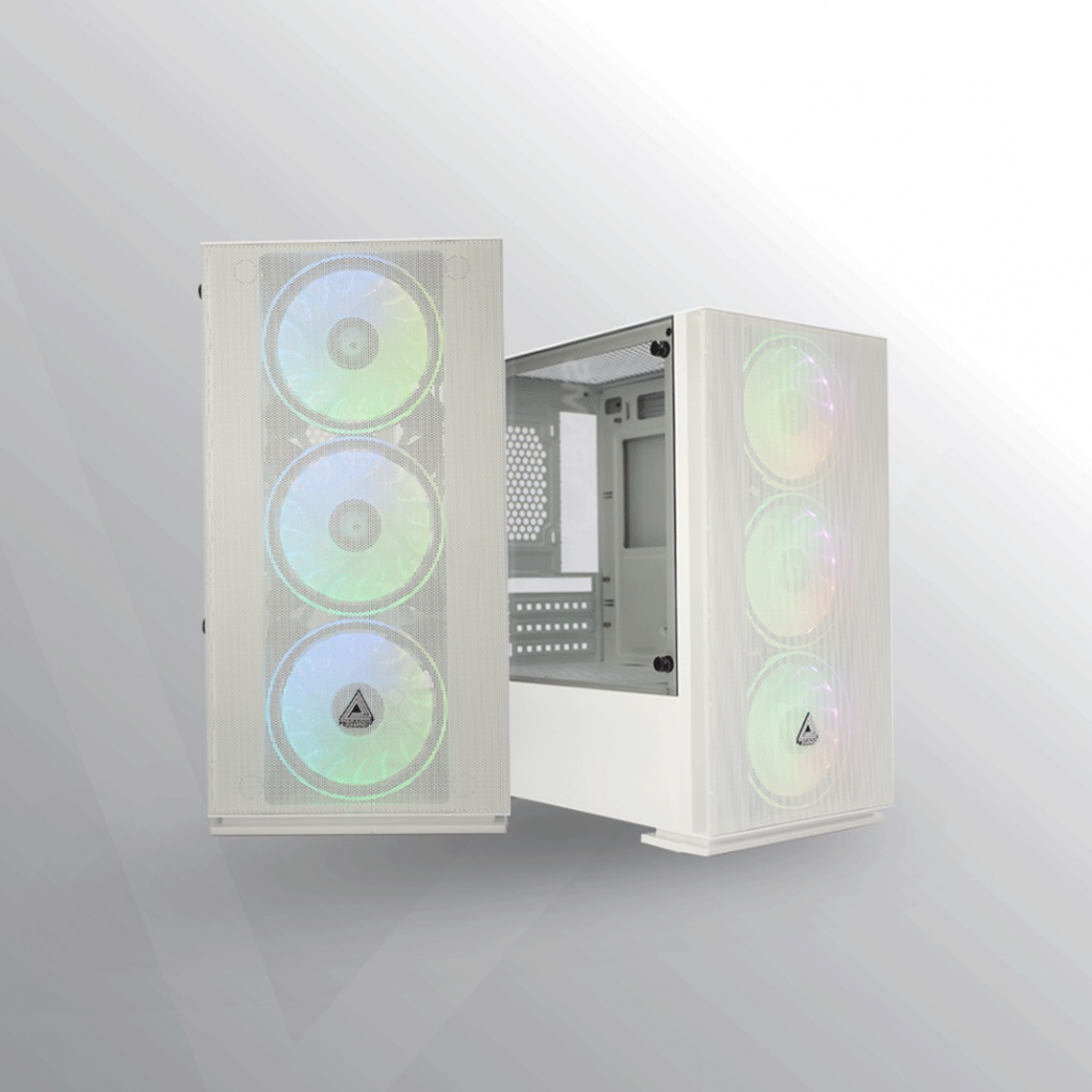 PC Case Casing Paradox Gaming Durandal Free 3 Fan RGB mATX Micro ATX Gaming Case Komputer Desktop