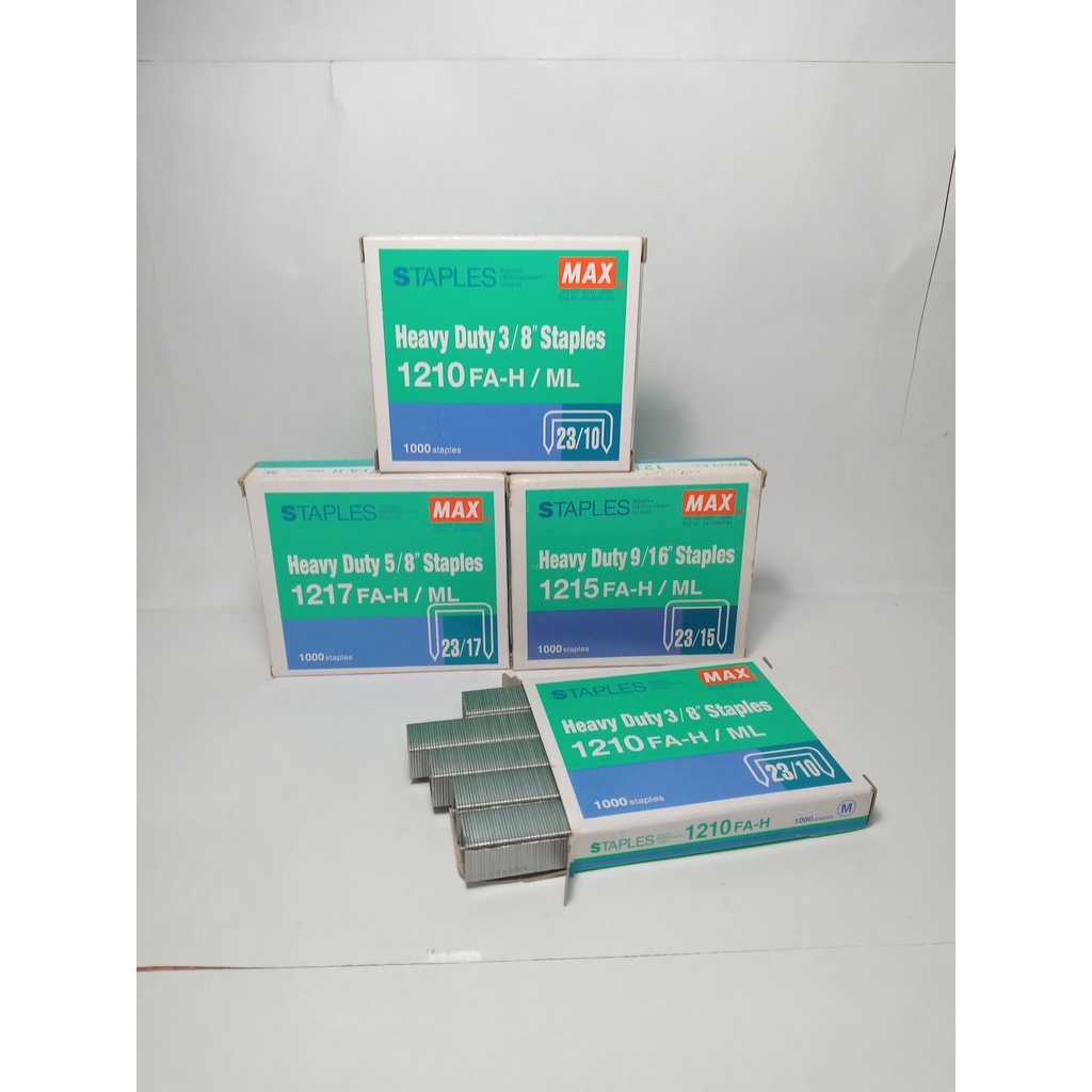 

[Cuci Gudang] MAX - Staples Heavy Duty 1210 FA-H || Heavy Duty 1215 FA-H || Heavy Duty 1217 FA-H