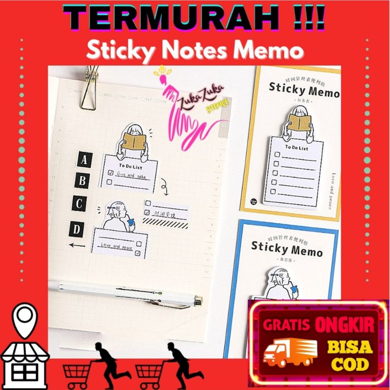 

TERMURAH!!! Simole Memo Sticky Notes Planner Korea / Sticker Note Kertas Memo Mini Korea / Pembatas Buku / Sticker Stiker Notes / Kertas Catatan Alat Tulis Unik