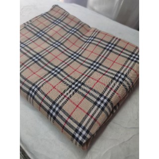 Jual BAHAN KAIN KATUN KOTAK MOTIF BURBERRY CLASSIC PREMIUM METERAN