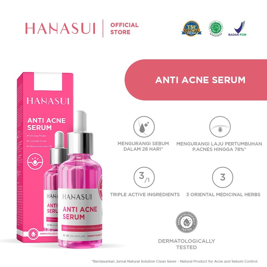 ✨ AKU MURAH ✨[HANASUI] Serum Anti Acne Hanasui by Jaya Mandiri / Original 100%