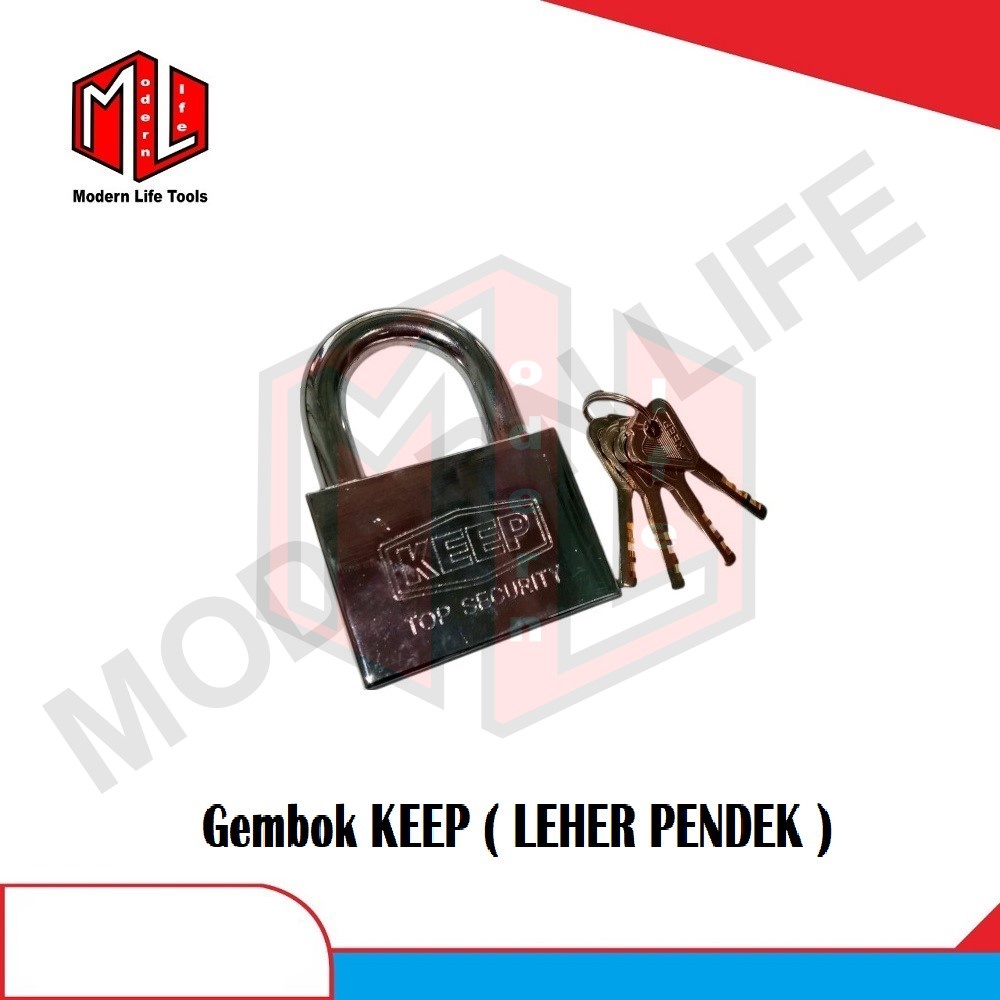 KUNCI GEMBOK KEEP 60 MM PENDEK / GEMBOK KEEP LEHER PENDEK ( ORIGINAL )