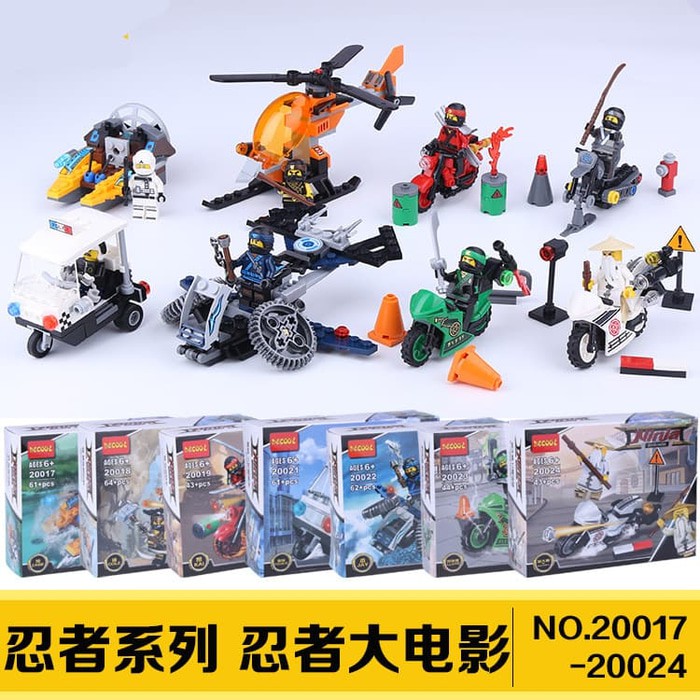 Miniset Ninjago movie - Decool 20017 -20024
