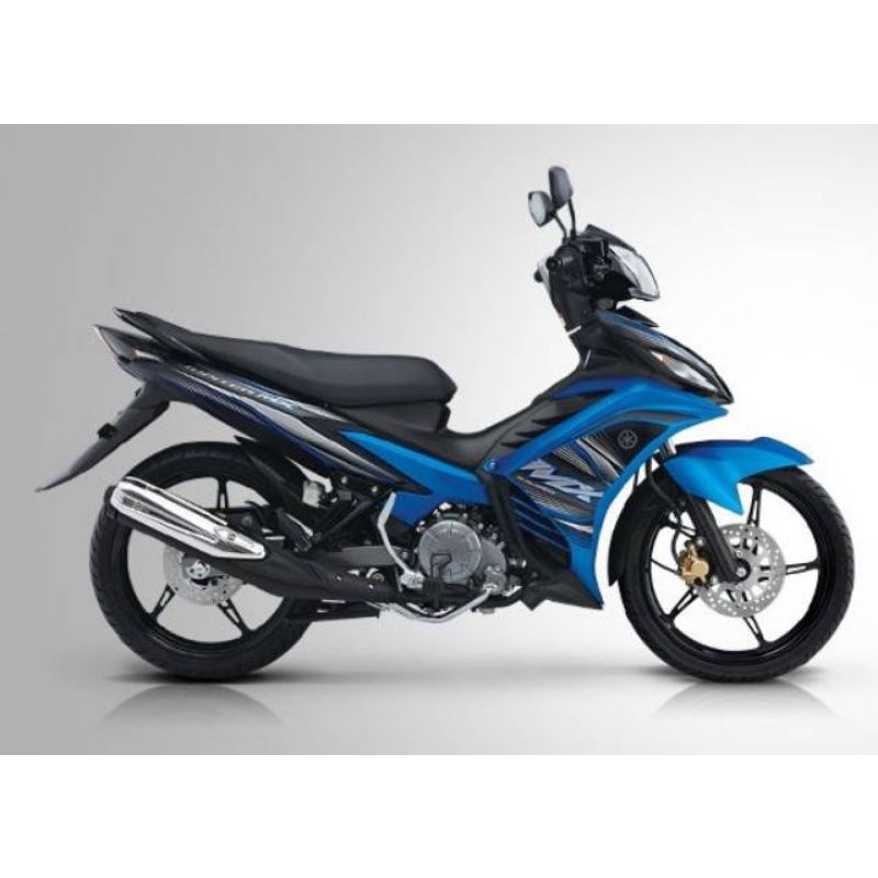 striping lis stiker standar ori yamaha new Jupiter mx 135 biru hitam 2012 stiker ori Jupiter mx new 