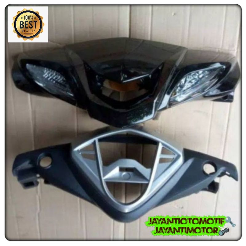 Batok Kepala Depan Belakang Motor Yamaha Xeon Karbu Warna Hitam