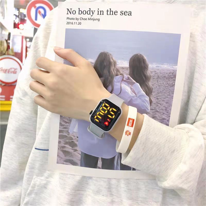❤️GTB❤️ Jam Tangan LED Digital Rubber Electronic Fashion Import Pria Wanita Anak Remaja JT030 JT045 JT046