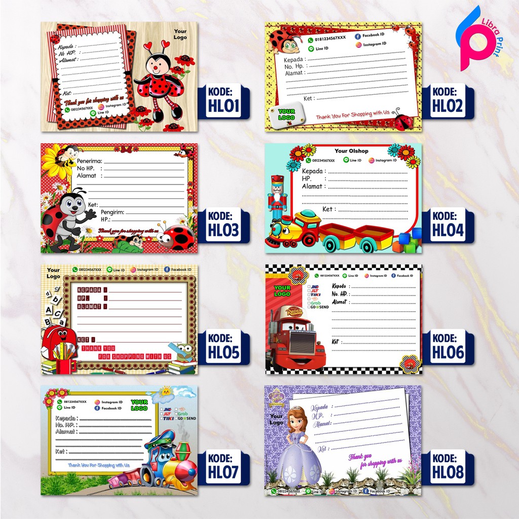 

Cetak Stiker Label Pengiriman Custom Desain & Ukuran