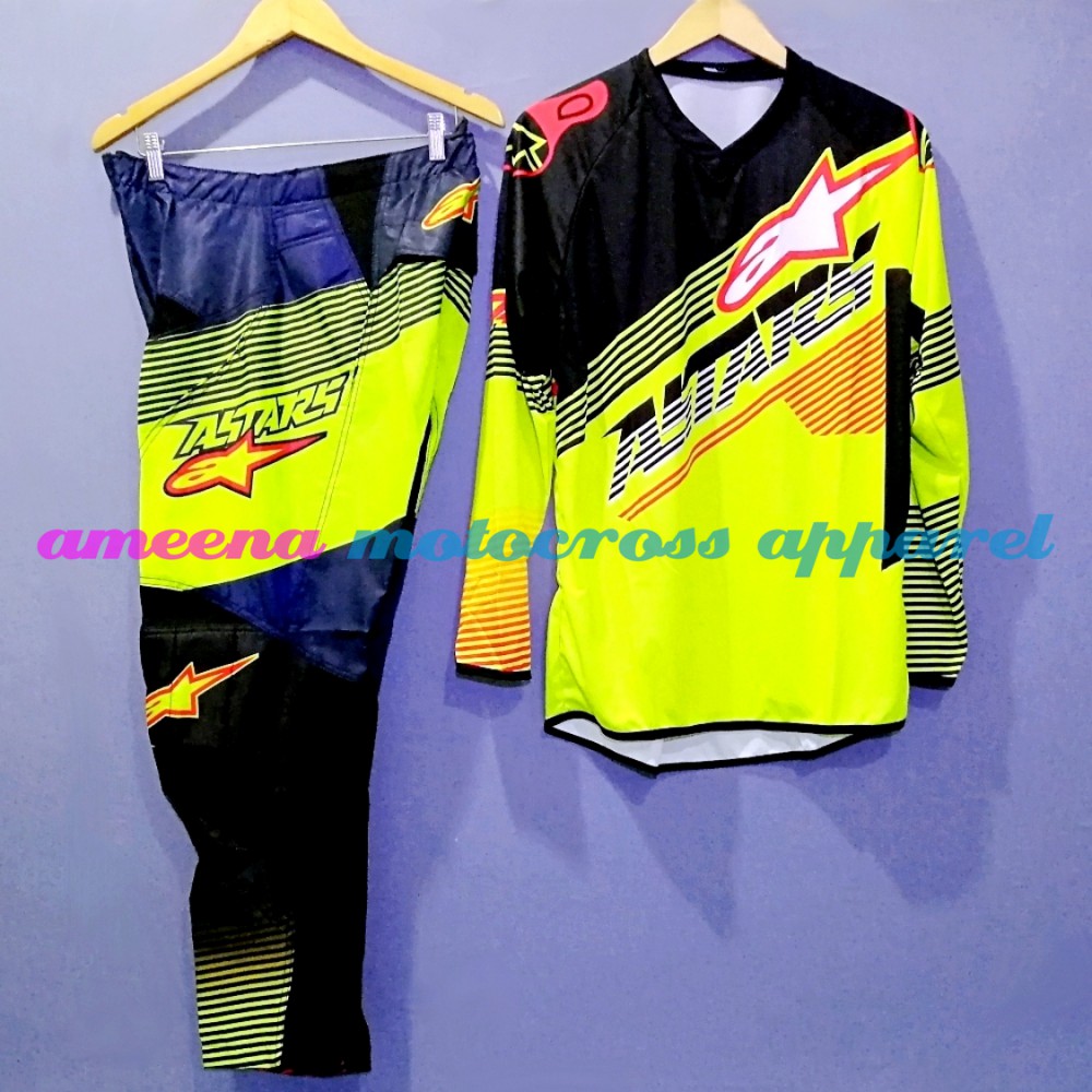 Jerseyset Motocross - Jersey Trail Cross - Gearset Motocross - Jersey &amp; Celana  Fullprint - 035