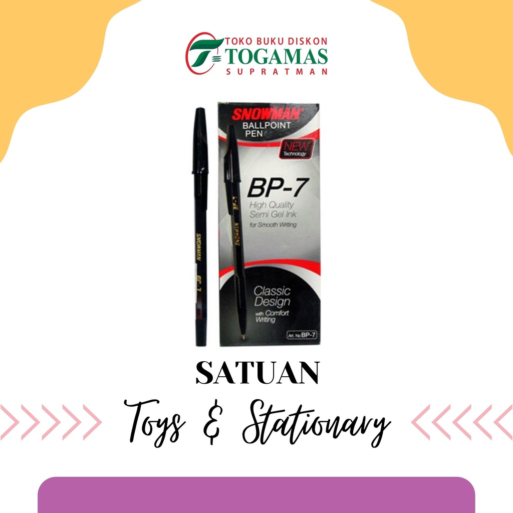 

BALLPEN BP-7 SNOWMAN BLACK ORIGINAL
