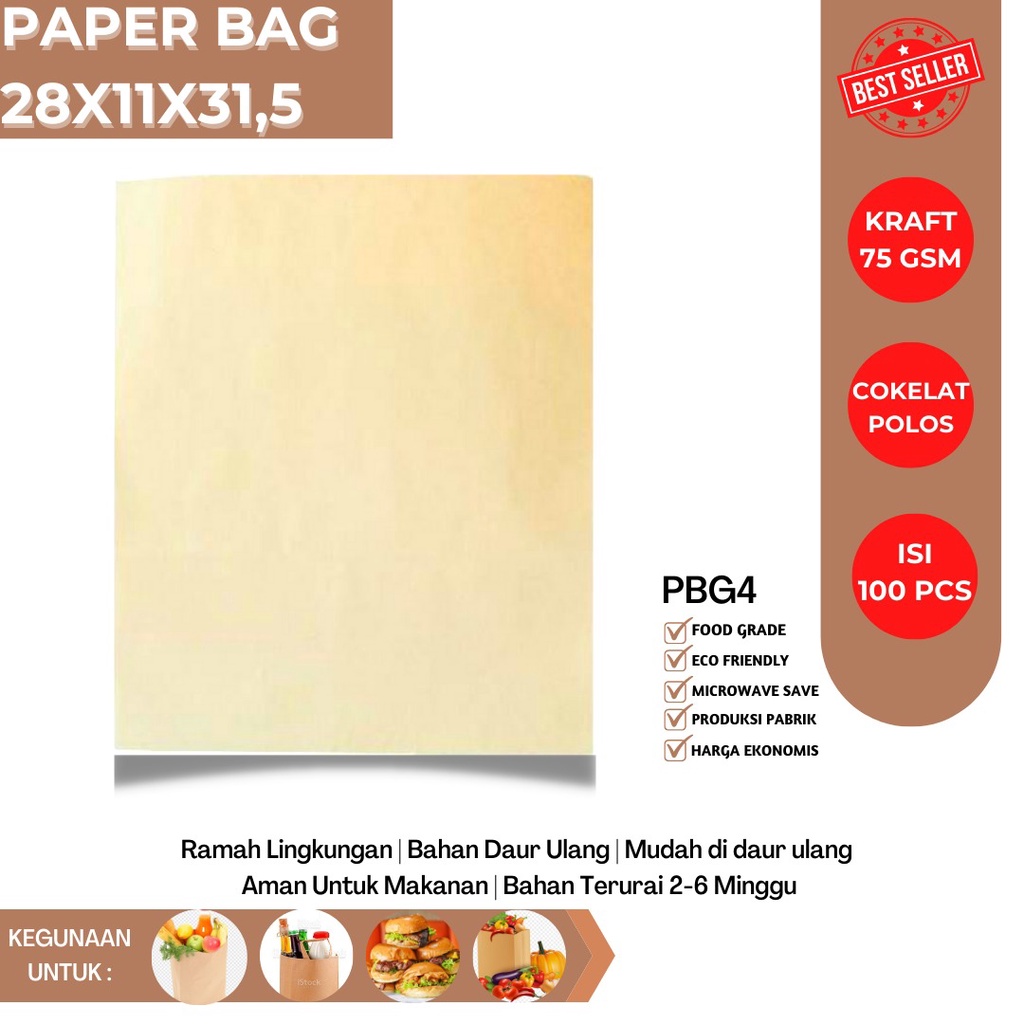 Goodie Bag Paper Bag Shopping Bag (PBG4-28X11X31.5 Cm)