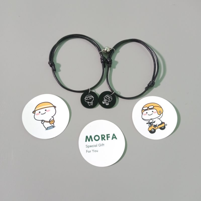 Gelang Couple Magnet Pentol Sepasang