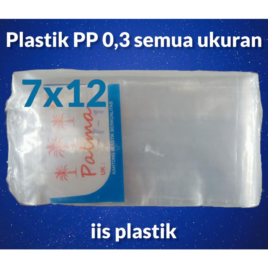 kantong plastik PP bening Ukuran kecil / plastik aneka Kue / Kerupuk Macaroni dll / plastik bening semua ukuran