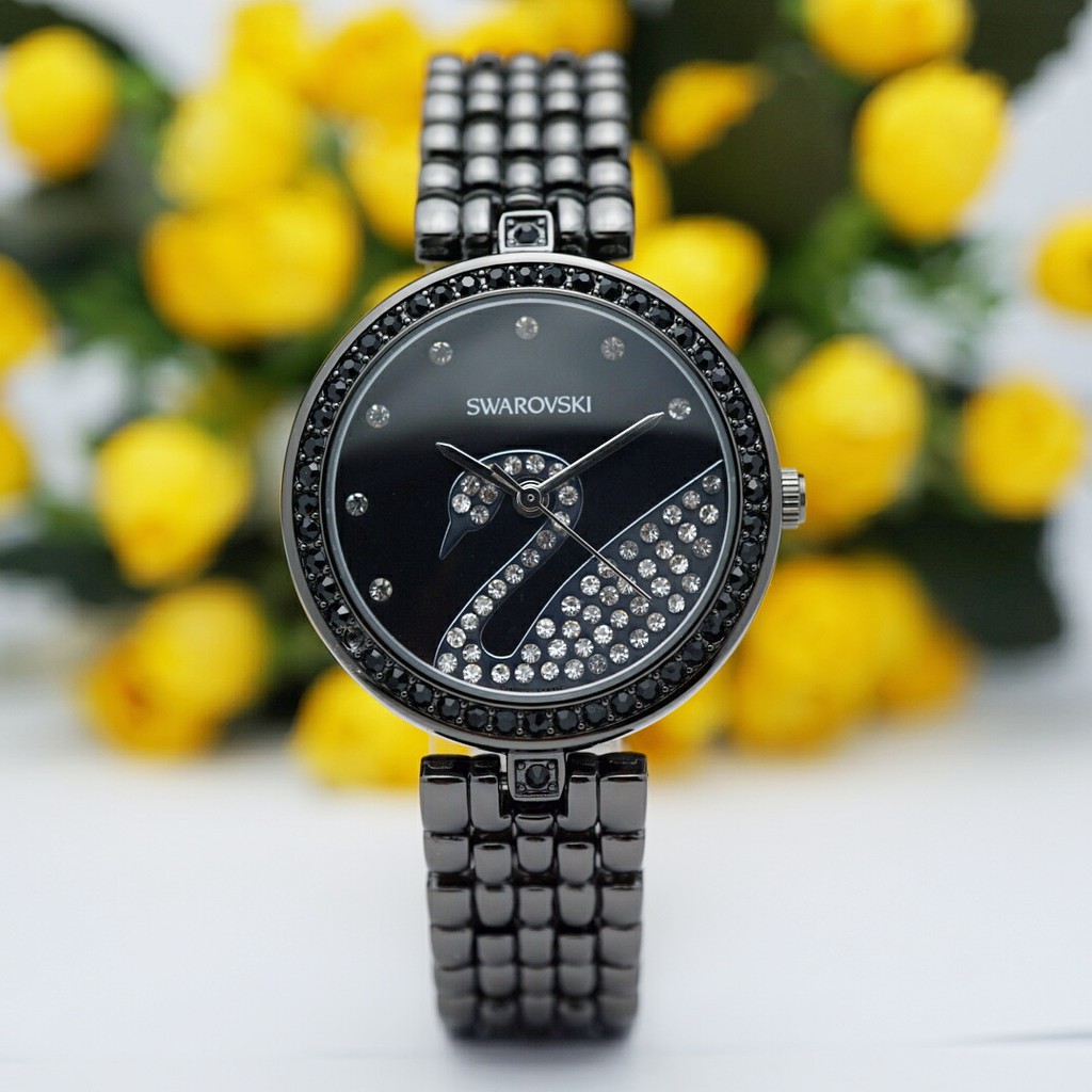 Jam Tangan Wanita Swarovski Tali Rantai