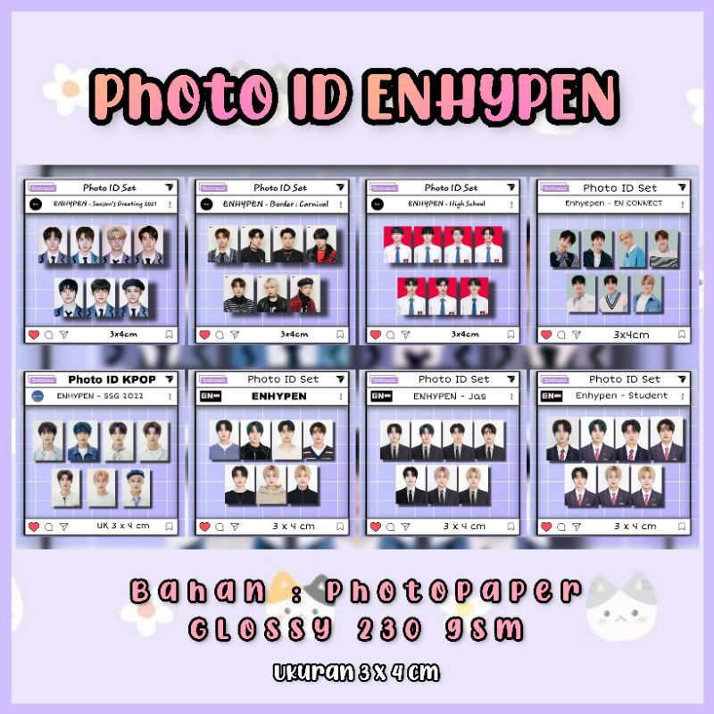 Photo ID Enhypen / Photo ID set