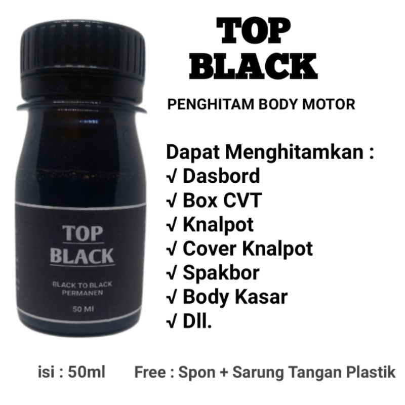 Penghitam motor /penghitam dasbord 50ml