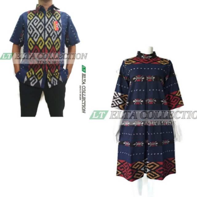Couple tenun dongker toraja